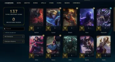 Conta lol Gold 4 84% winrate mmr alto