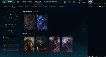 Conta de lol platina 3 67 champs