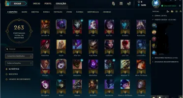 Conta borda gold 97 champ + 111skins+100icones+ 5 skins gold
