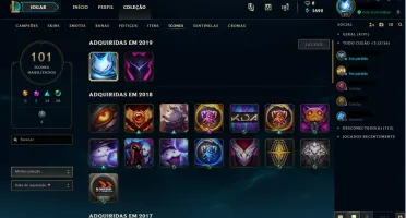 Conta borda gold 97 champ + 111skins+100icones+ 5 skins gold