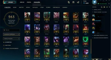 Conta borda gold 97 champ + 111skins+100icones+ 5 skins gold