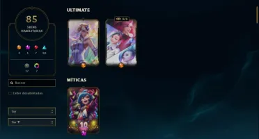 Conta LOL 77 skins nv 295
