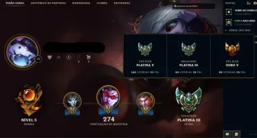 conta lol platina 3
