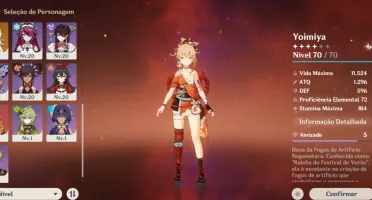 Ar41 Yoi + Raiden + Qiqi nenhuma resina frag usada