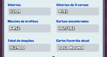 Conta Clash Royale