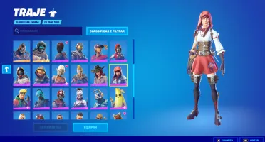 Conta Fortnite desde a segunda temporada com várias skins!!