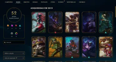 CONTA LOL 43 SKINS GOLD 4