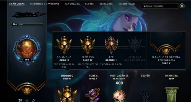CONTA LOL 43 SKINS GOLD 4