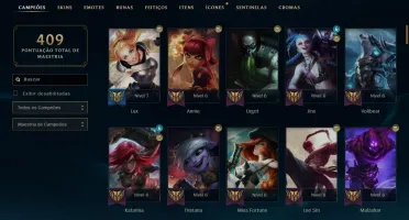 CONTA LOL 43 SKINS GOLD 4