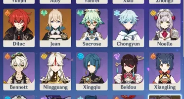 GENSHIN IMPACT Vários 5 estrelas e XIAO + LANÇA DE JADE