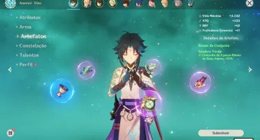 GENSHIN IMPACT Vários 5 estrelas e XIAO + LANÇA DE JADE