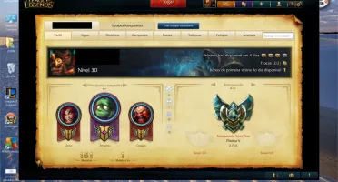 Conta Platina 5,41 campeões e 16 skins