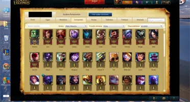 Conta Platina 5,41 campeões e 16 skins