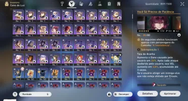 Honkai Star Rail Kafka+Cisne Negro+2 Arma Assina+Acheron