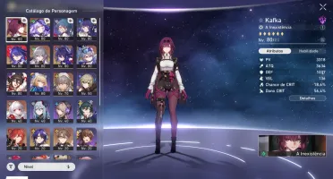 Honkai Star Rail Kafka+Cisne Negro+2 Arma Assina+Acheron
