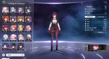 Honkai Star Rail Kafka+Cisne Negro+2 Arma Assina+Acheron