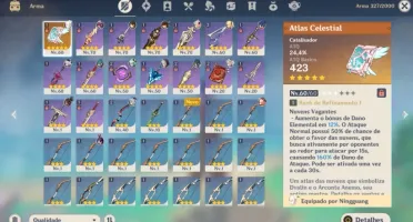 AR 43 Ganyu / Zhongli / Qiqi e Banner Garantido!!