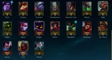 Gold IV - 73 Champions, 13 Skins e 3pgs de runa.