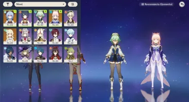 AR25 - Ganyu com Amos+Kokomi com Fumetsu Gekka+Espinha C.