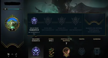 🟢 CONTA SMURF DIAMANTE 3 🔥 MMR ALTO 💎 40K ESSÊNCIAS