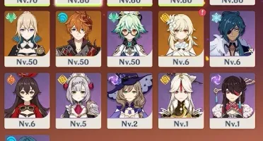 GENSHIN PC: AR39 DILUC + TARTAGLIA + JEAN + 12 T4