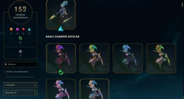 Conta League of Legends Lv 618 - 1kk maestria Akali + skins