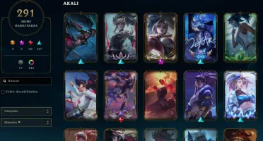 Conta League of Legends Lv 618 - 1kk maestria Akali + skins
