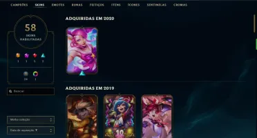 Conta League of Legends lvl 30 Conta criada em 2011 Skins Ra