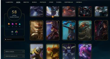 Conta League of Legends lvl 30 Conta criada em 2011 Skins Ra