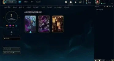Conta league of legends platina 4 Sem email confirmado