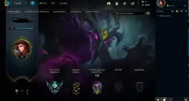 Conta league of legends platina 4 Sem email confirmado