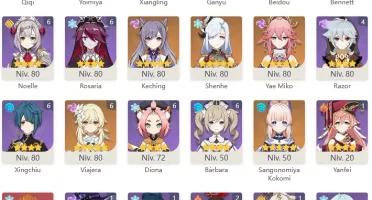 CONTA GENSHIN AR57⭐12 LENDÁRIOS⭐6 ARMAS 5⭐USERNAME LIVRE✅