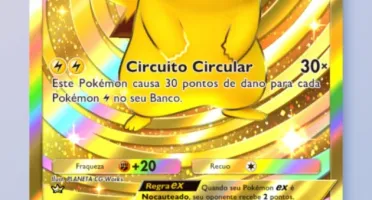 Pikachu ex dourado + 11 pokemon ex, pokemon tcg pocket