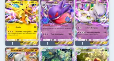 Pikachu ex dourado + 11 pokemon ex, pokemon tcg pocket