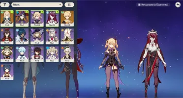 Mona + Jean + Amos + Espinha Celestial