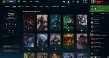 Conta Ouro com as melhores skin q saiu no ano de 2019/20