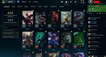 Conta Ouro com as melhores skin q saiu no ano de 2019/20