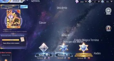 SAINT SEIYA AWAKENING - COM GEMAS AVANÇADAS E LIVROS