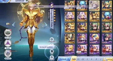 SAINT SEIYA AWAKENING - COM GEMAS AVANÇADAS E LIVROS