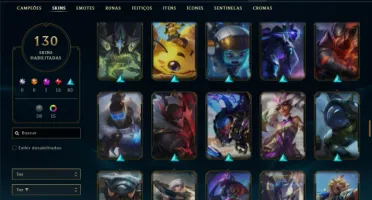 Prata 3 com 130 Champs e 130 Skins