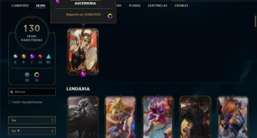 Prata 3 com 130 Champs e 130 Skins