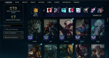 Prata 3 com 130 Champs e 130 Skins