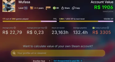 Conta Steam De Alto Nível (Lvl 155) Com 270 Jogos! 22 anos