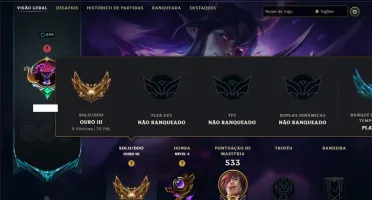 Ouro 3 com TODOS os Champs e 66 Skins