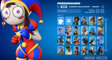 Conta Fortnite | 69 Skins | Pomni | Entrega automática!