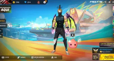 Conta de Free Fire Angelical Azul