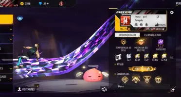 Conta de Free Fire Angelical Azul