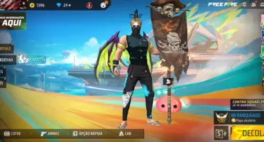 Conta de Free Fire Angelical Azul