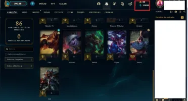 CONTA OURO, LVL 54 VÁRIOS CAMPEOES