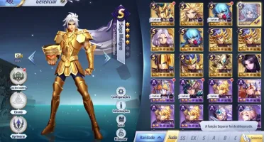 SAINT SEIYA AWAKENING - COM 1550 GEMAS AVANÇADAS E LIVROS
